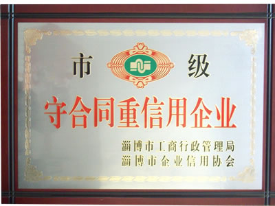 市级守合同重信用企业